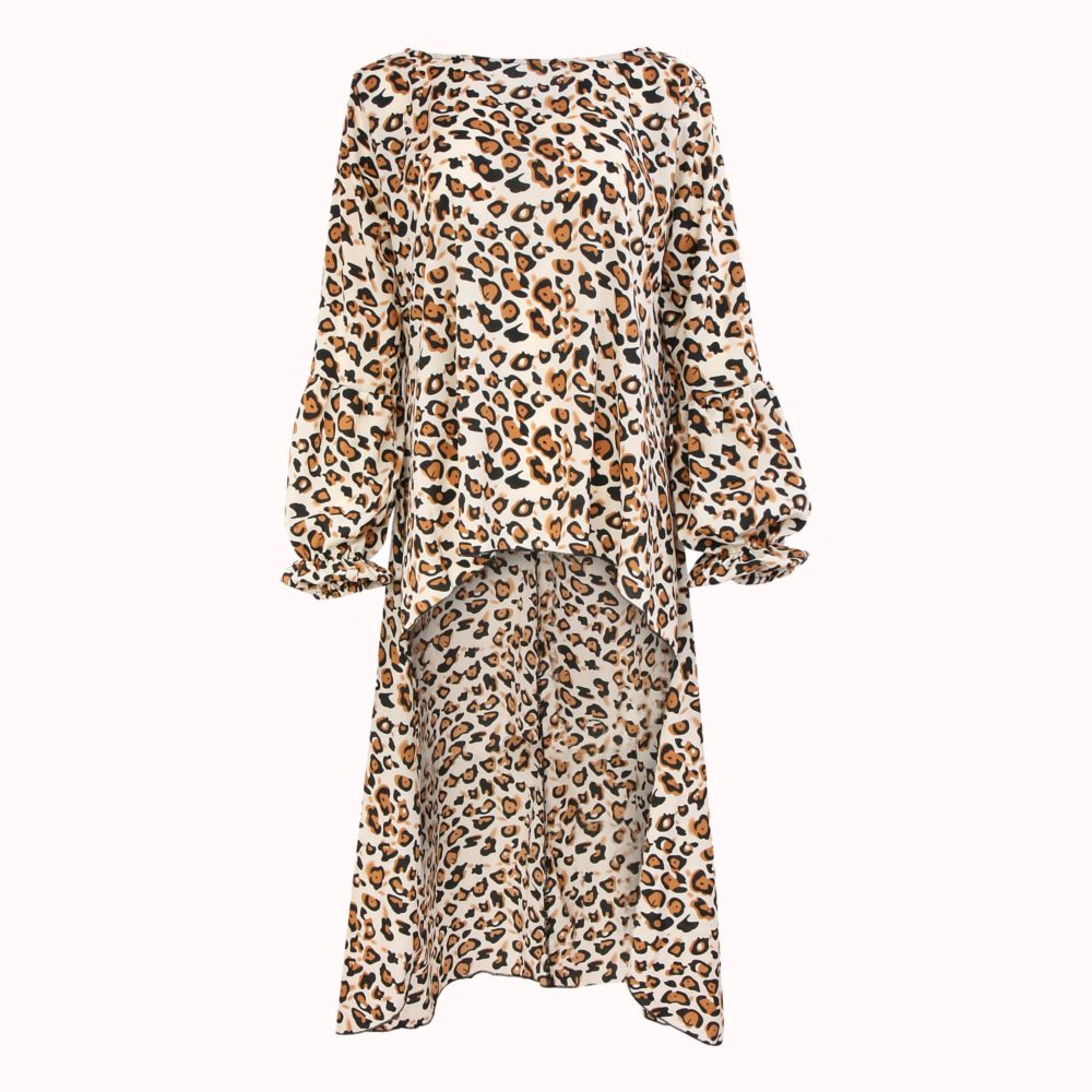 LEOPARD FISH TAIL BLOUSE