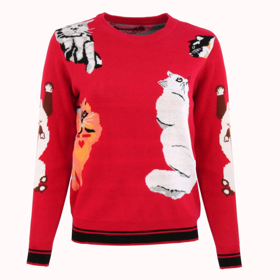 Women's CatThemed Tops Sweaters, Blouses, Tunics Cat Fashionista