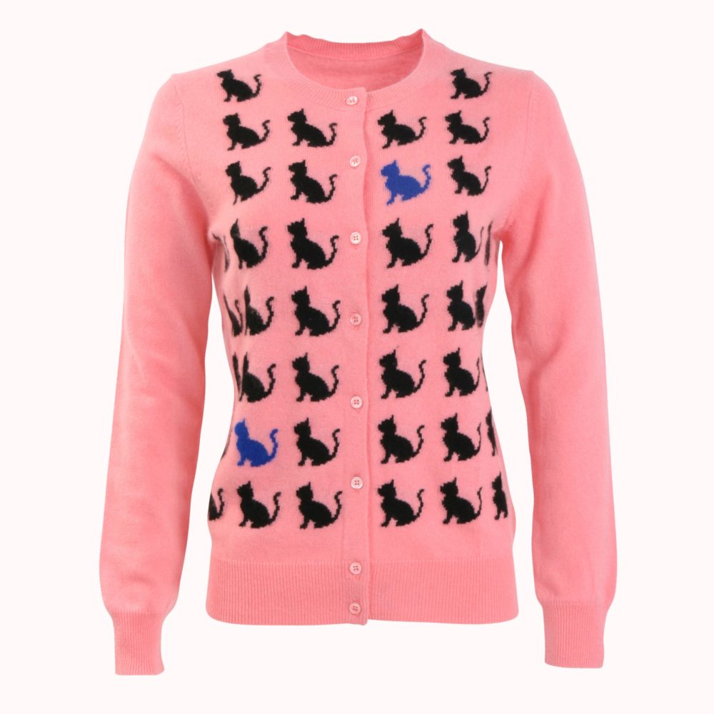 Moilant Womens Cute Cat Print T-Shirt Short Sleeve Blouses Casual Loose Tops Tunics Pullover 
